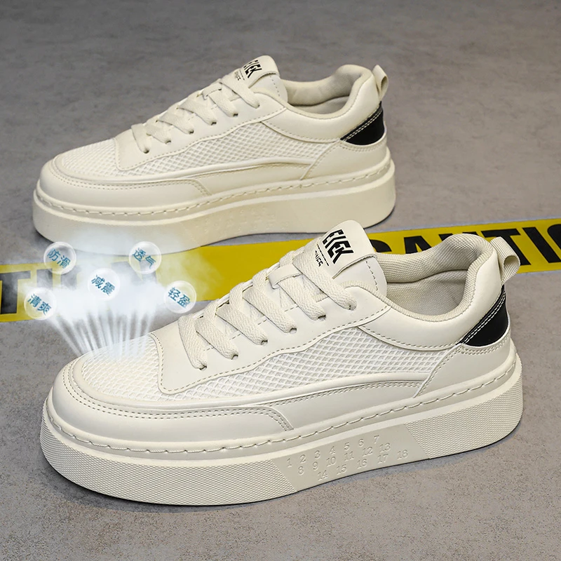 夏季透气网鞋男鞋男士防滑百搭休闲鞋学生网面运动板鞋潮鞋子男款