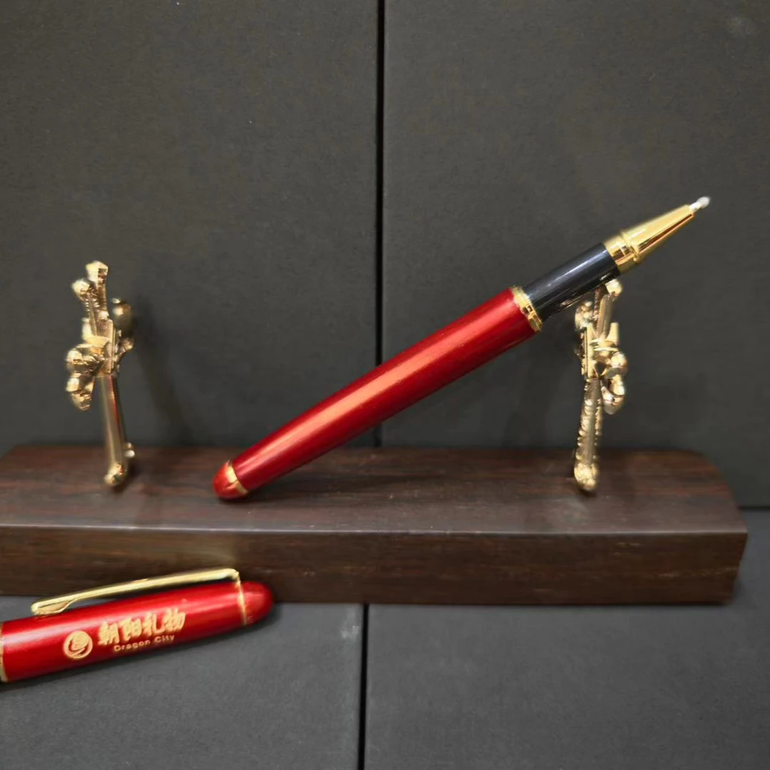 便携签字笔-材质金属+实木