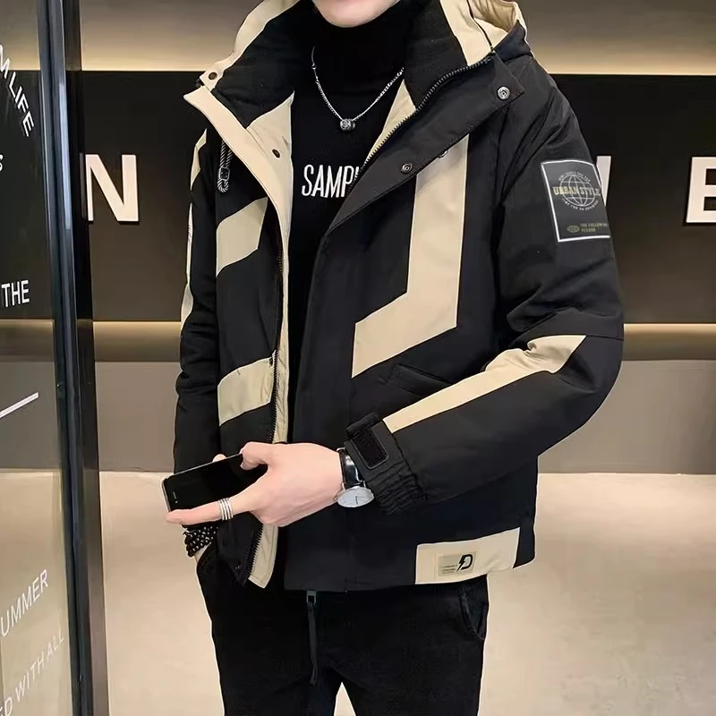 2023爆款外套男秋冬款男士立领保暖冬季外套男百搭工装加厚外套