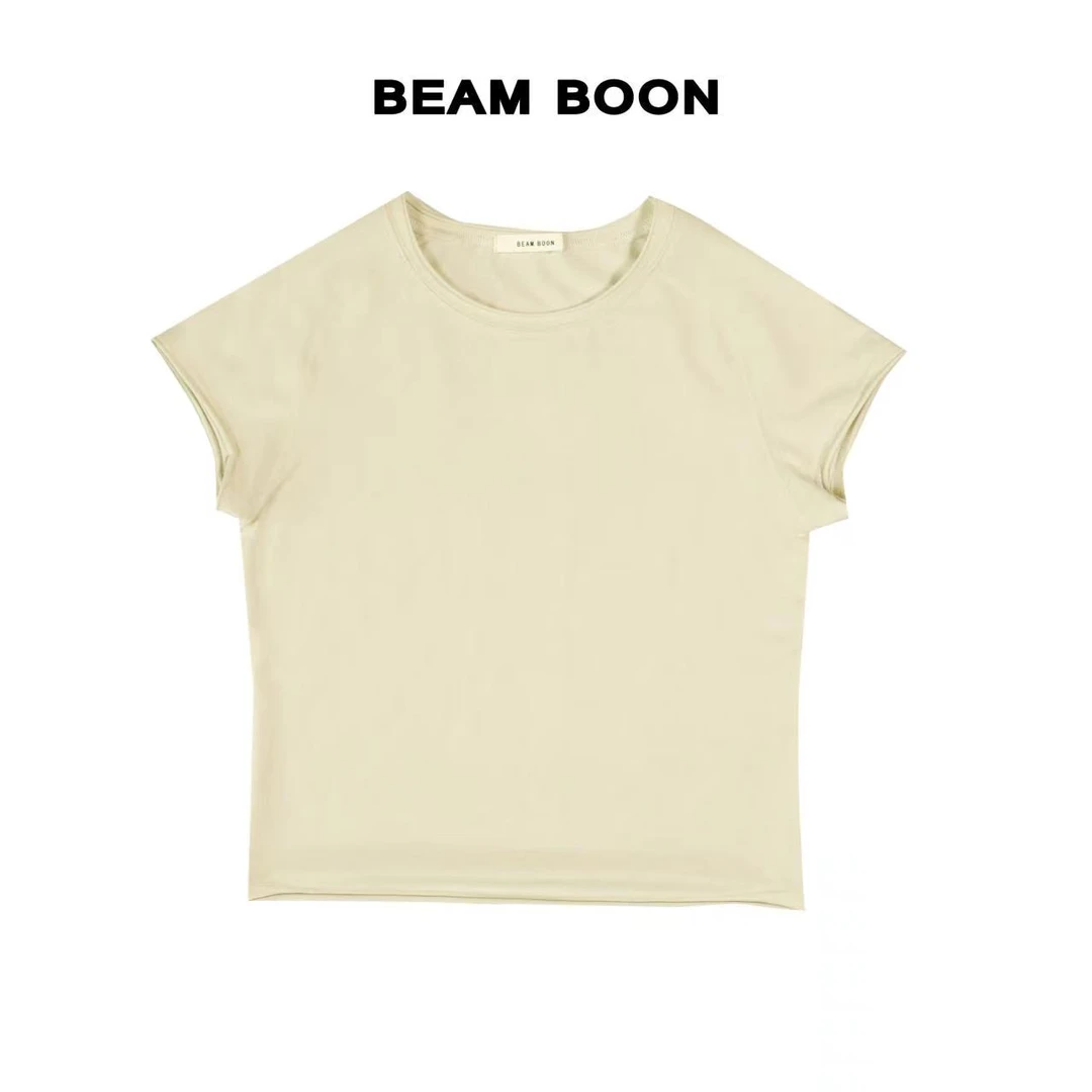 Beam Boon | lu*mon 50s精棉透气面料吸湿立体插肩卷边T恤