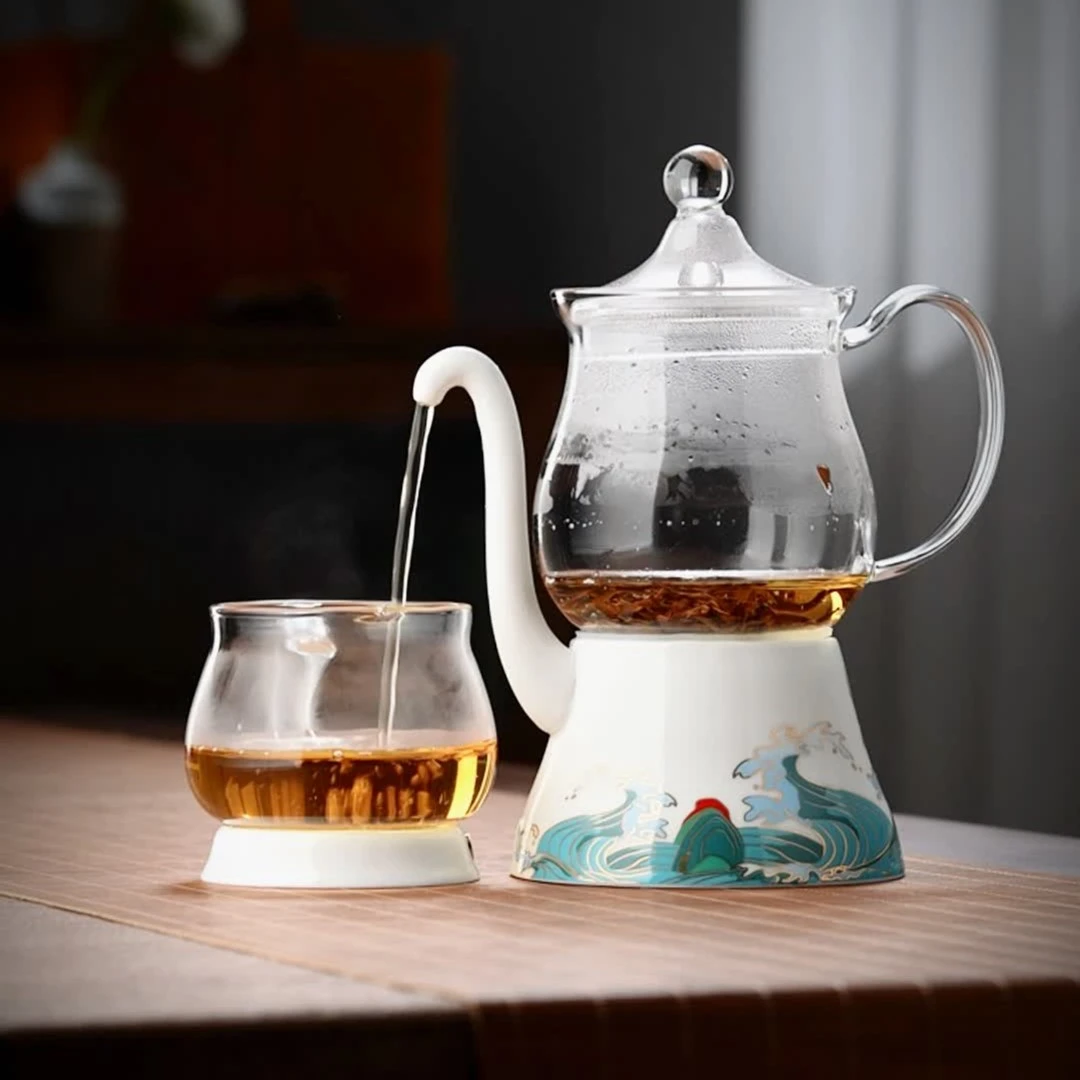 玻璃半自动茶具套装懒人家用泡茶壶功夫茶杯冲泡茶神器