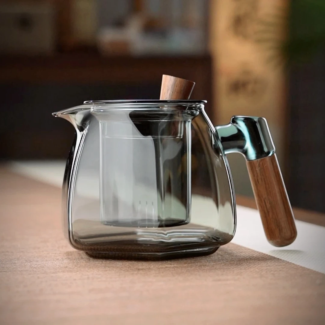 玻璃泡茶壶家用耐高温煮茶壶套装花茶过滤茶具办公室泡茶