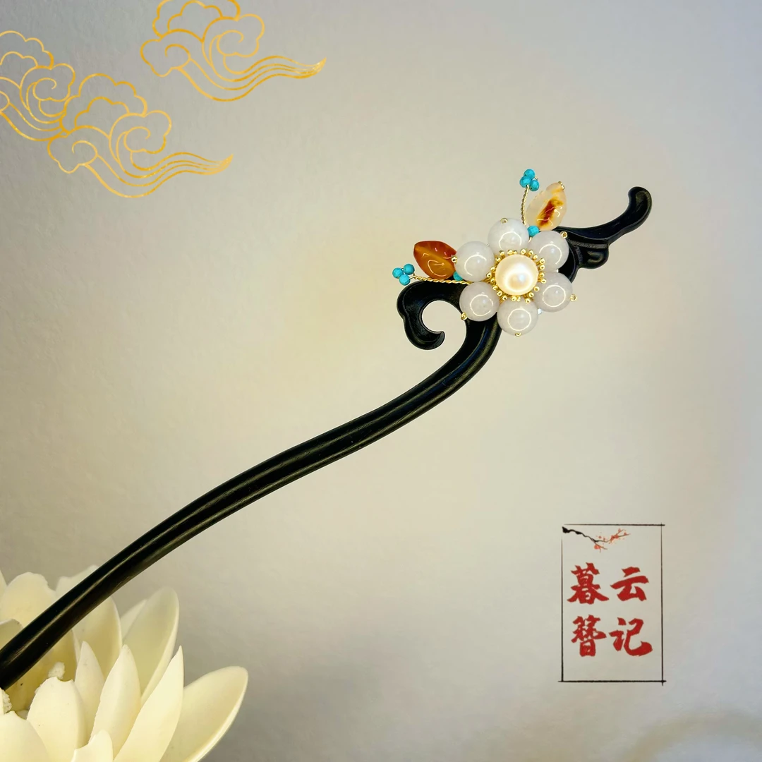 【冰美人】原创设计木簪美学作品送礼盘发神器