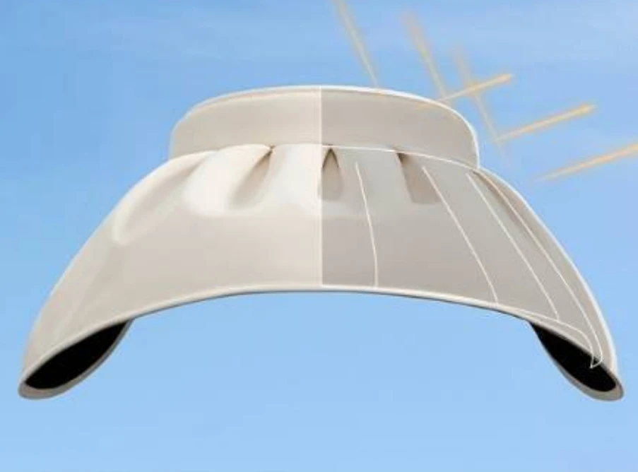 大庆仓  贝壳黑胶防晒帽    货号BM53224