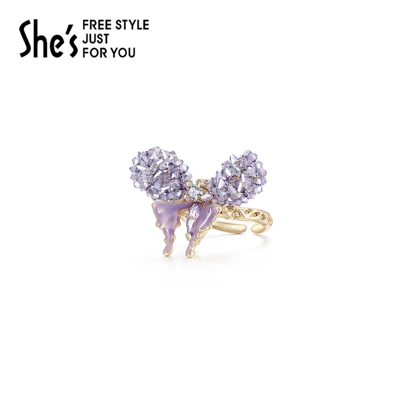 【福利款】 shes莫奈印象逐光系列轻奢气质时尚戒指指环