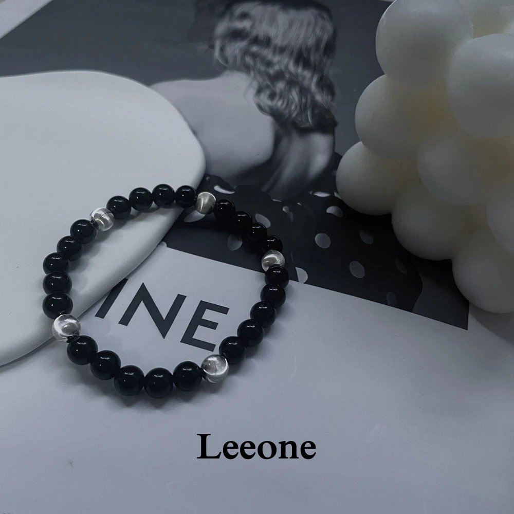 925银手链 LEEONE【碧苍】复古轻奢黑耀手链百搭ins小众设计手链