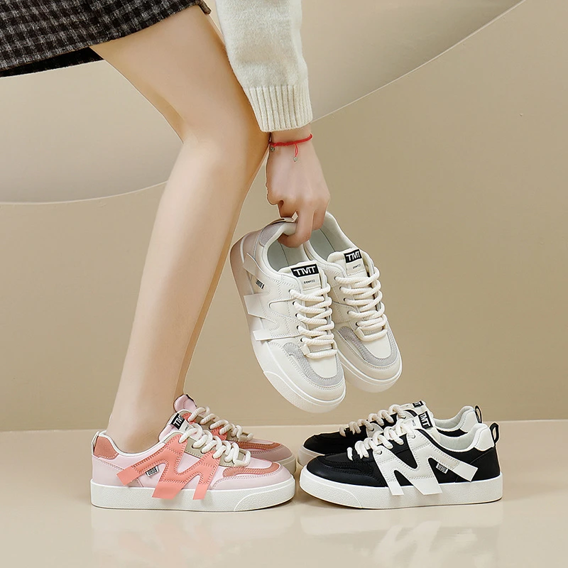 2024秋季新款韩ins韩版小白鞋低帮休闲板鞋厚底百搭松糕鞋MX6202