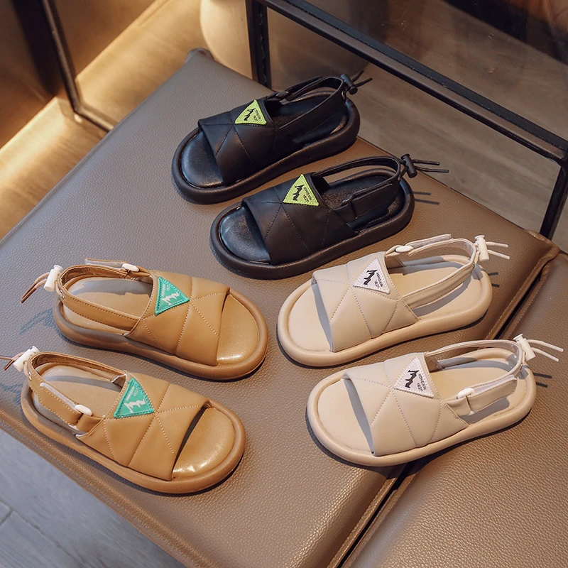 【胖脚勿拍】2024夏季新款男女童时尚休闲百搭软底韩版凉鞋男童