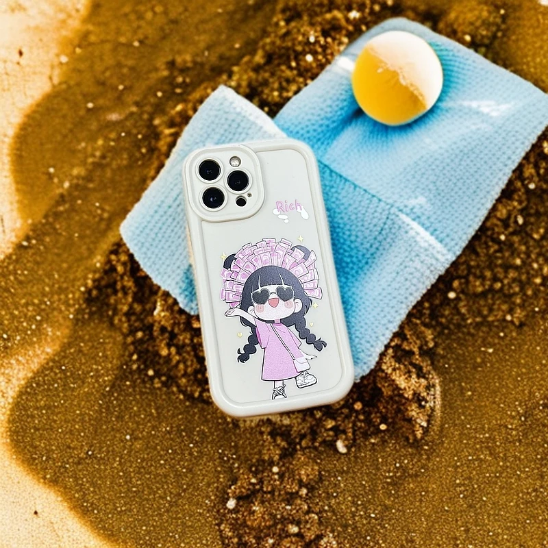 暴富女孩手机壳苹果系列161514131211适用全包式防摔新款个性网红