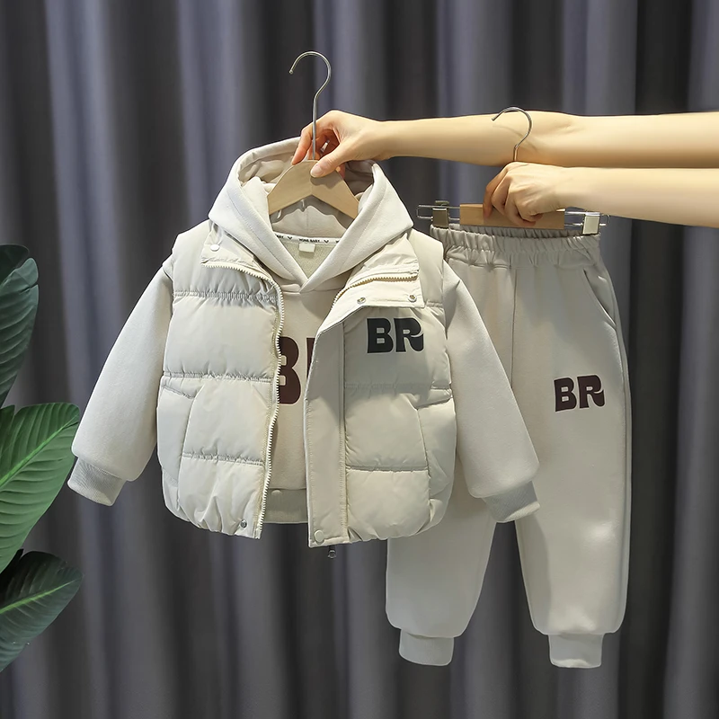 女童套装2025新款百搭童装中小童冬季时尚童装儿童加绒加厚两件套