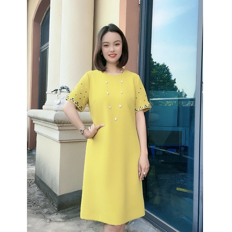 夏季遮肚子连衣裙