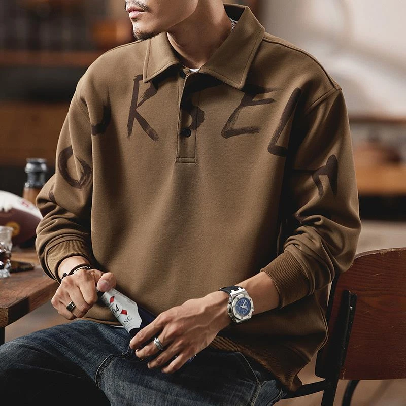 美式重磅卫衣男潮牌大码春秋季2024新款男士休闲长袖复古