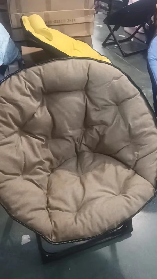 超大号简约卡其圆形加厚款懒人休闲星月椅发1把