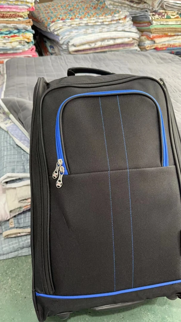 H3 简约黑色多色拼接款收纳袋收纳神器 蓝红线条不分