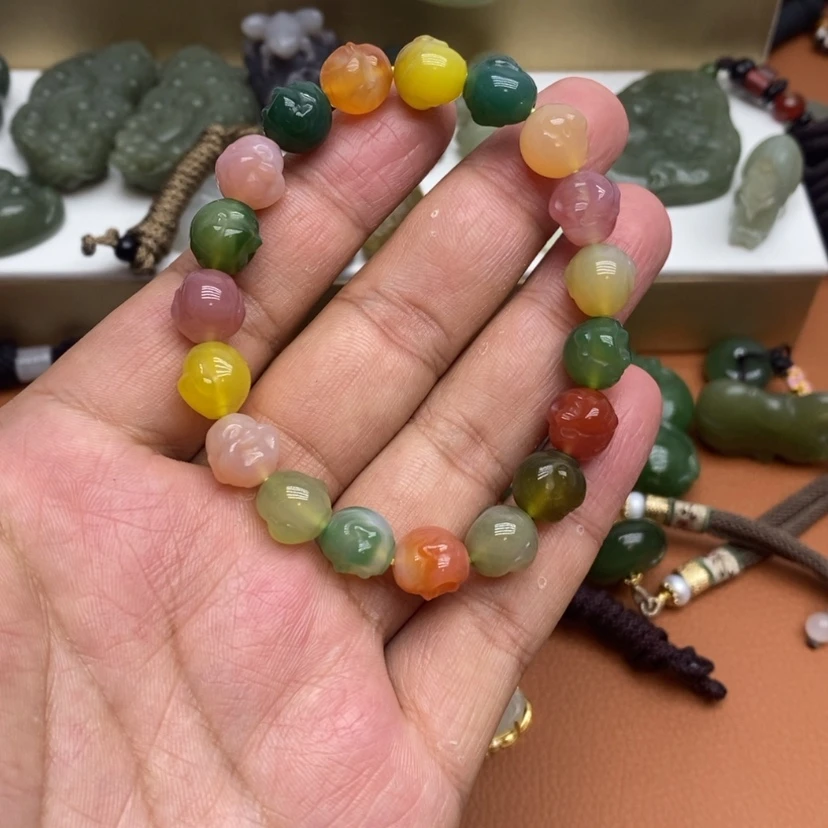 【闪购商品】玛瑙/玉髓手链未镶嵌莫*