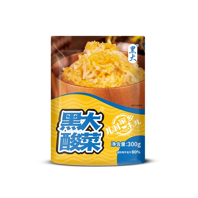 【酸菜工厂】黑大酸菜精品酸菜丝300g/袋 酸香发酵优质白菜
