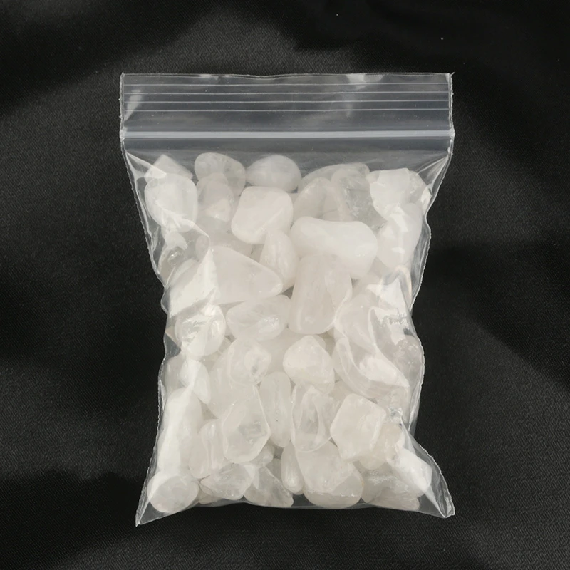 天然白水晶原石 消磁石能量石灵隐寺白水晶碎石抛光消磁净化石