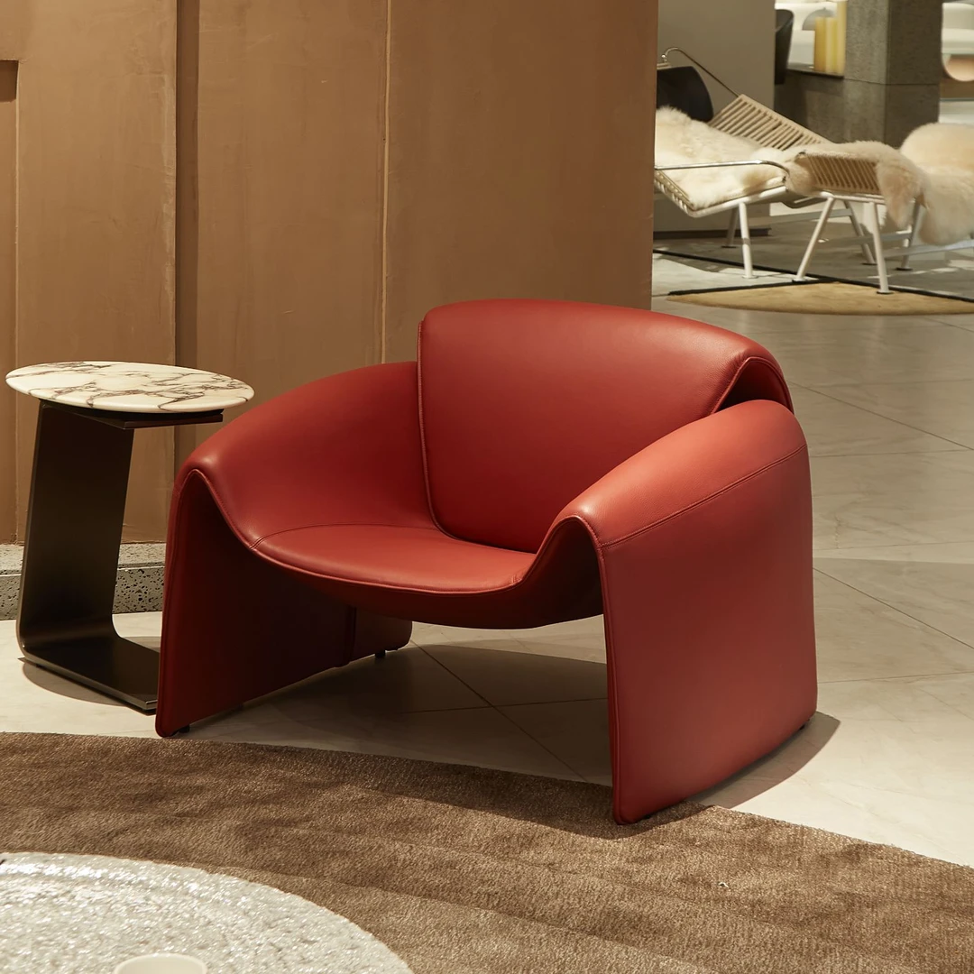 意式极简单人沙发设计师款现代螃蟹创意椅子卧室阳台家用休闲