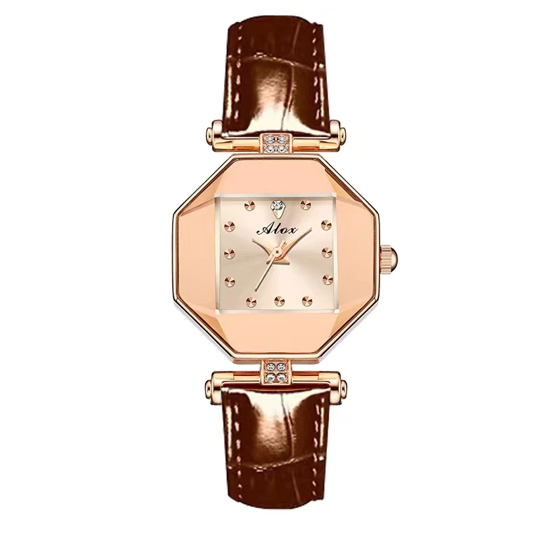 Boshidun【专柜正品】2025潮流时尚八方来财休闲轻奢防水女表8145