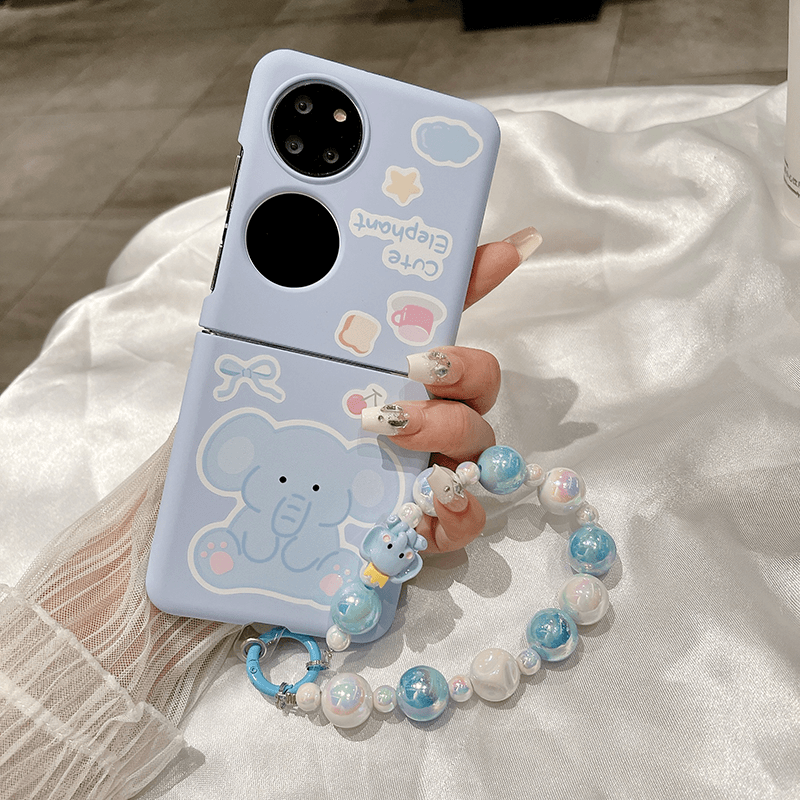 pazo 适用华为pocket2手机壳卡通p50pocket套可爱夏天清新高级女生硬壳