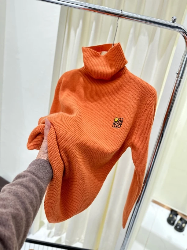 【心依阁铭品】2667套头长袖洋气修身全毛衣色百搭堆堆领