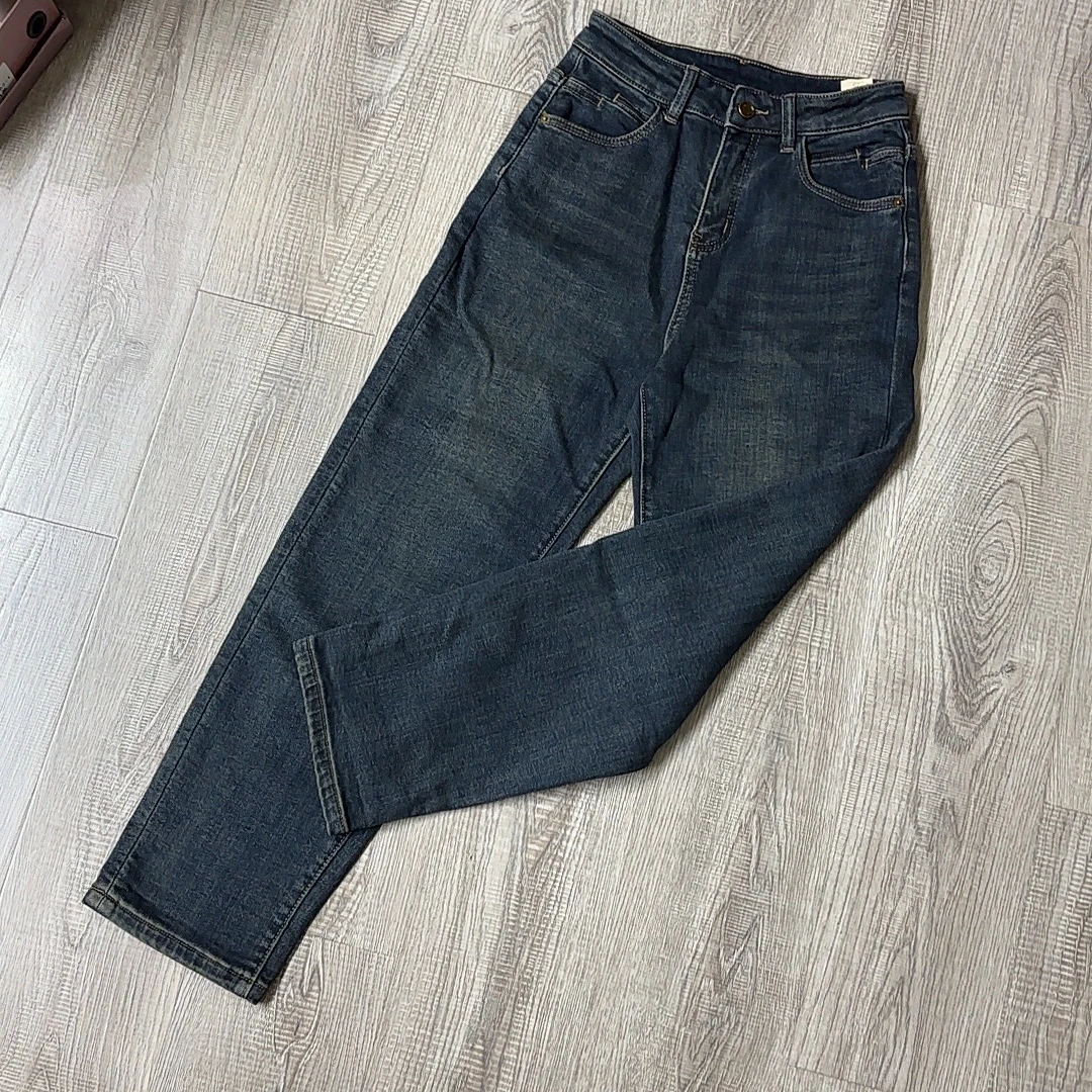 【心依阁铭品】68206抓绒弹力老爹裤显瘦百搭休闲