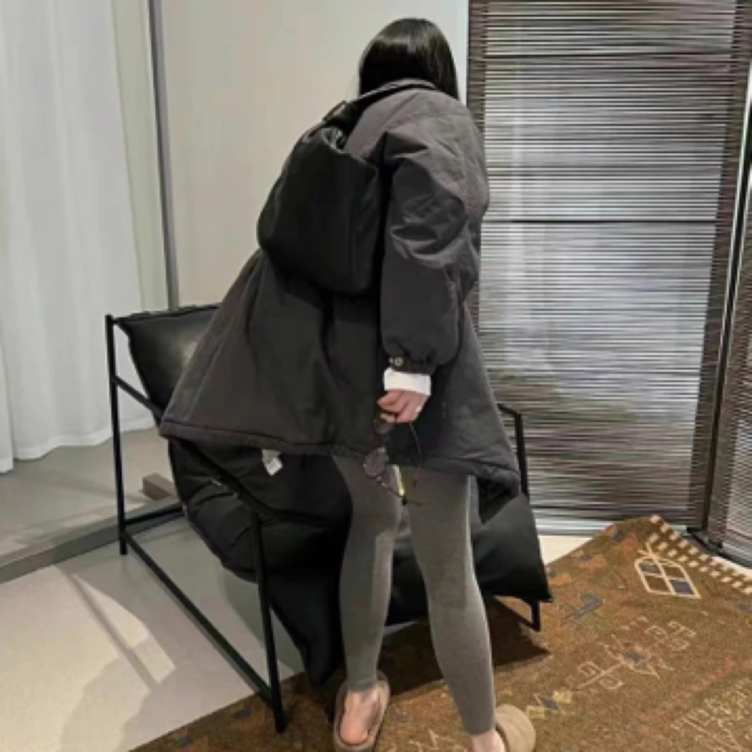 【心依阁铭品】29971韩版休闲腰带慵懒宽松棉外套