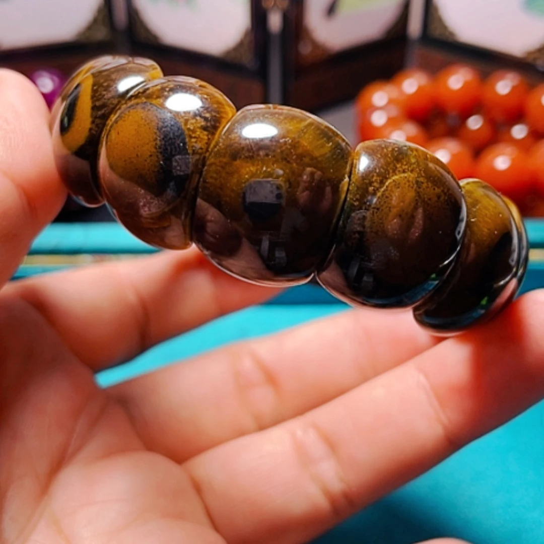 【闪购商品】玛瑙/玉髓手链未镶嵌虎睛石手牌