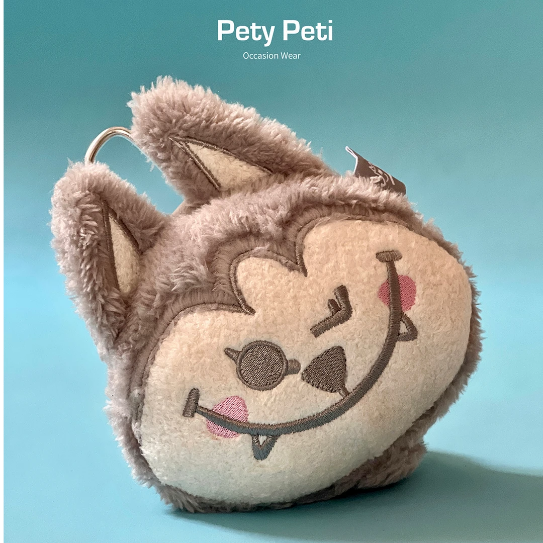 可爱哈士奇耳机包拾便包