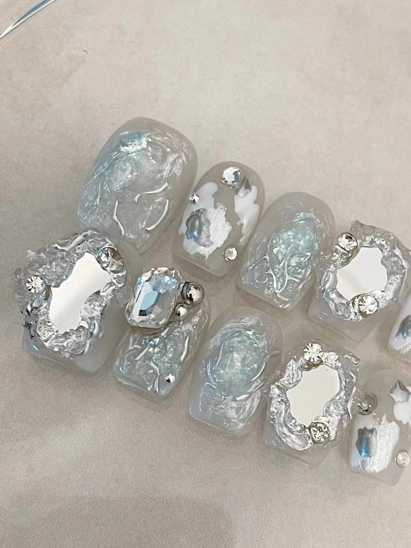 Mori茉莉 | 魔镜【纯手工穿戴甲】10片