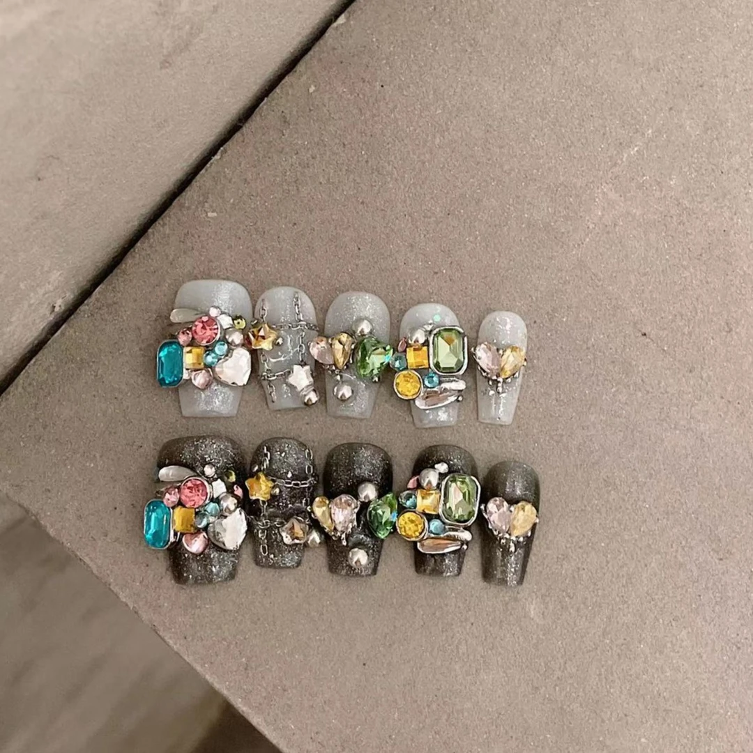 Mori茉莉 | 魔方 【纯手工穿戴甲】10片