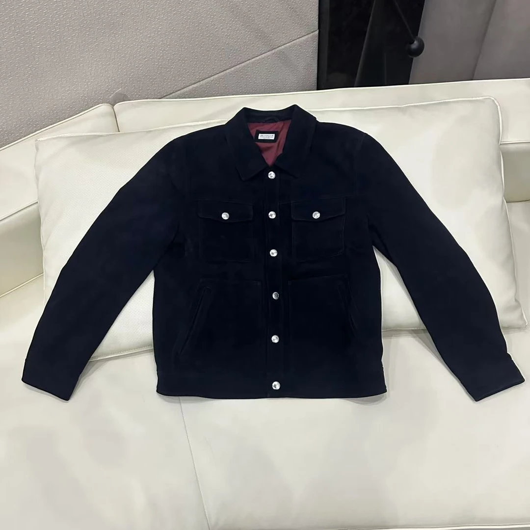 【正经小郑】不错的男士双色廘皮夹克