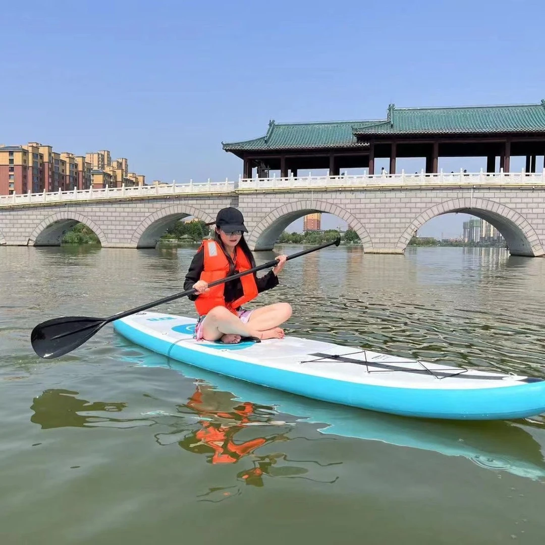 SUP充气桨板站立浆板加厚双层拉丝耐磨划水初学者冲浪板成人男女
