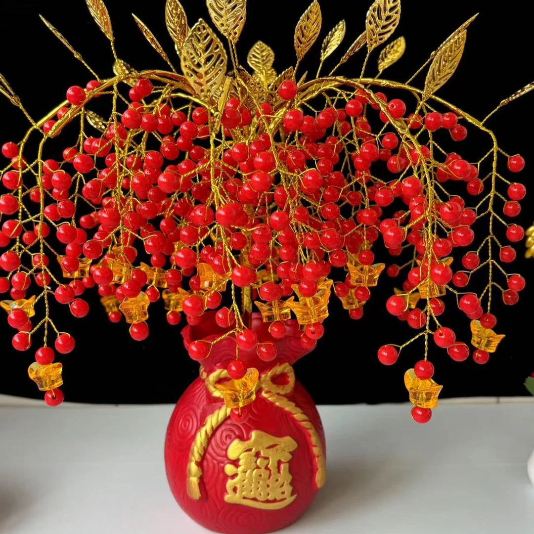 【小草成品摇钱树】diy手工花束家居摆件（下单前请确认，不支持退）