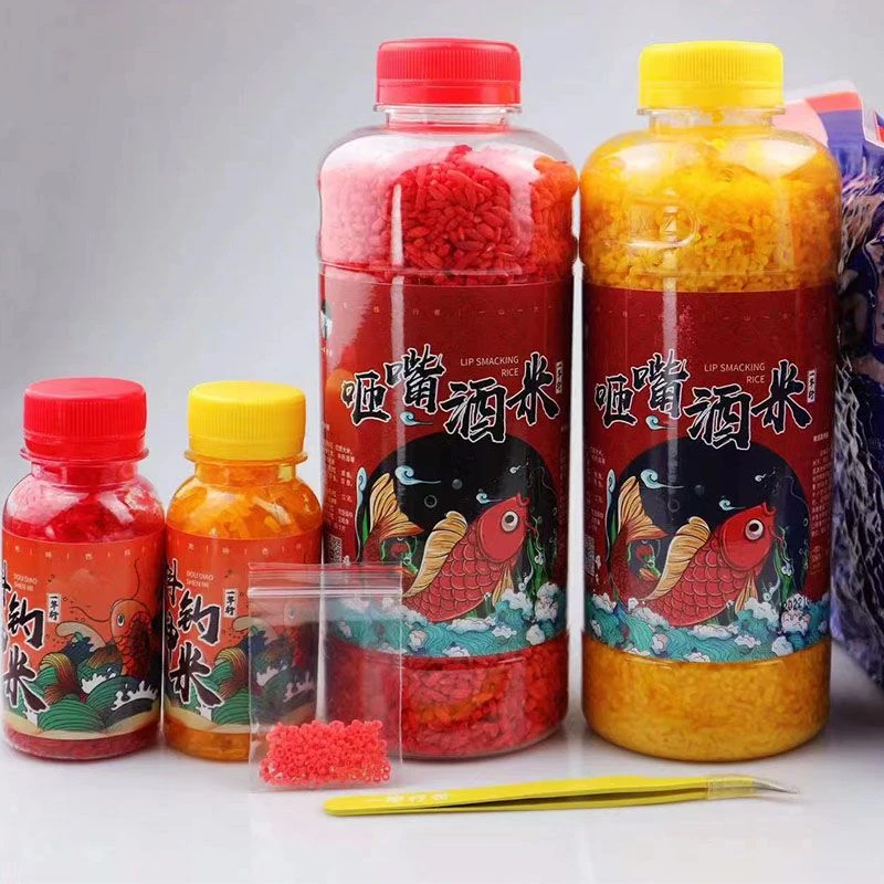 一竿行者抖米三代咂嘴酒米鲫鱼窝料谷麦钓鱼饵料抖米一代皮筋镊子