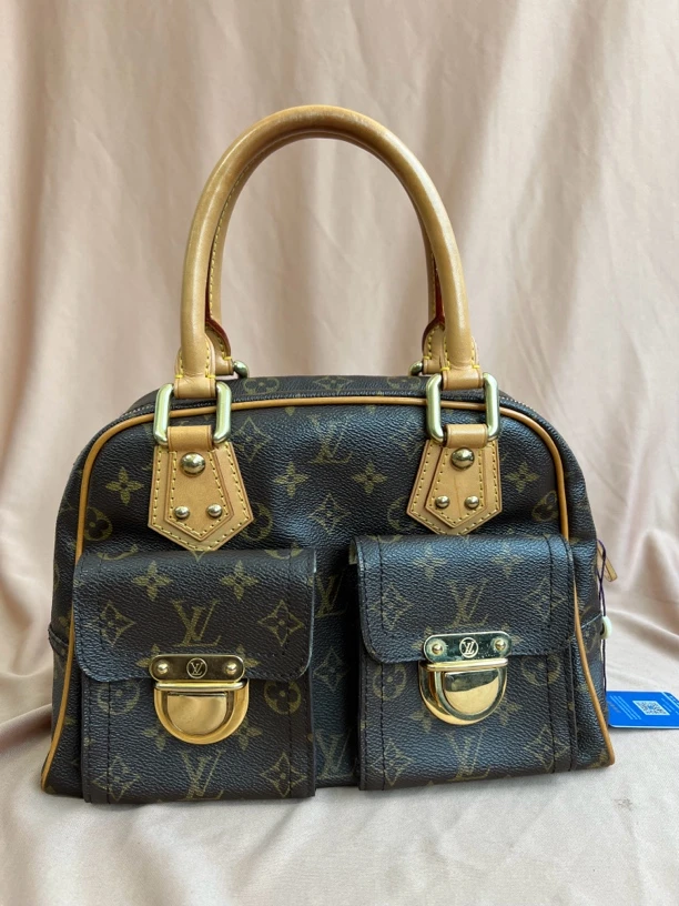 95新 LouisVuitton/路易威登 老花曼哈顿手提包