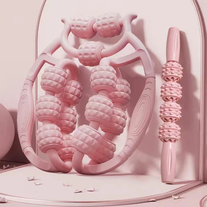 pro15轮瘦腿升级版形按摩器双排滚轮夹腿按摩器放松腿部肌肉健身