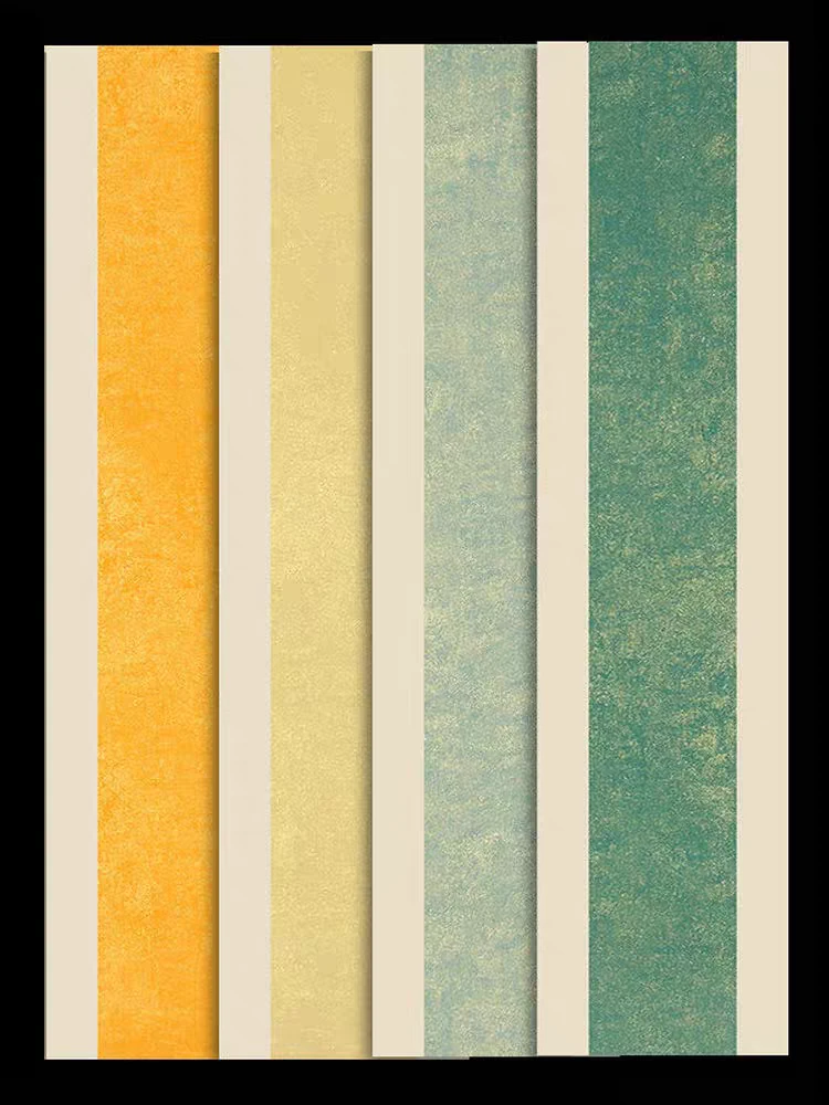 34*138cm蜡染鎏金条屏5张一包半生熟(4包一组)不挑款