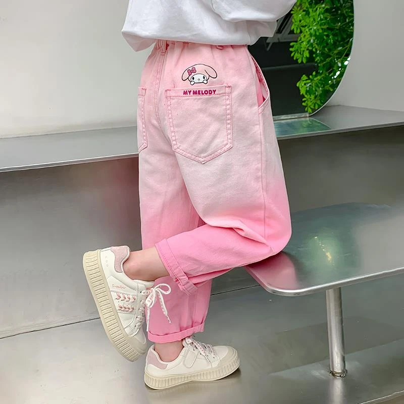 巴拉巴拉女童渐变牛仔裤春秋款儿童2024新款洋气早秋装休闲裤宝宝