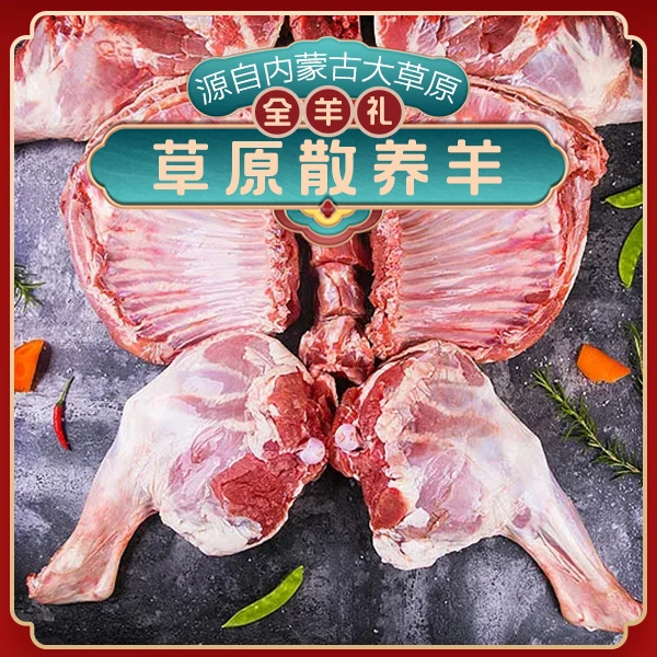 2号现场称重订内蒙古【羊儿肥】草原溜达羊，现场称重打包