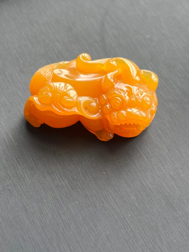 天然玉石云南黄龙玉精品冰好挂件鸡油黄貔貅吊坠