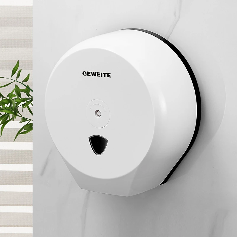 卫生间卷纸纸巾大卷壁挂式大盘商用公共厕所卫生间纸盒免打孔