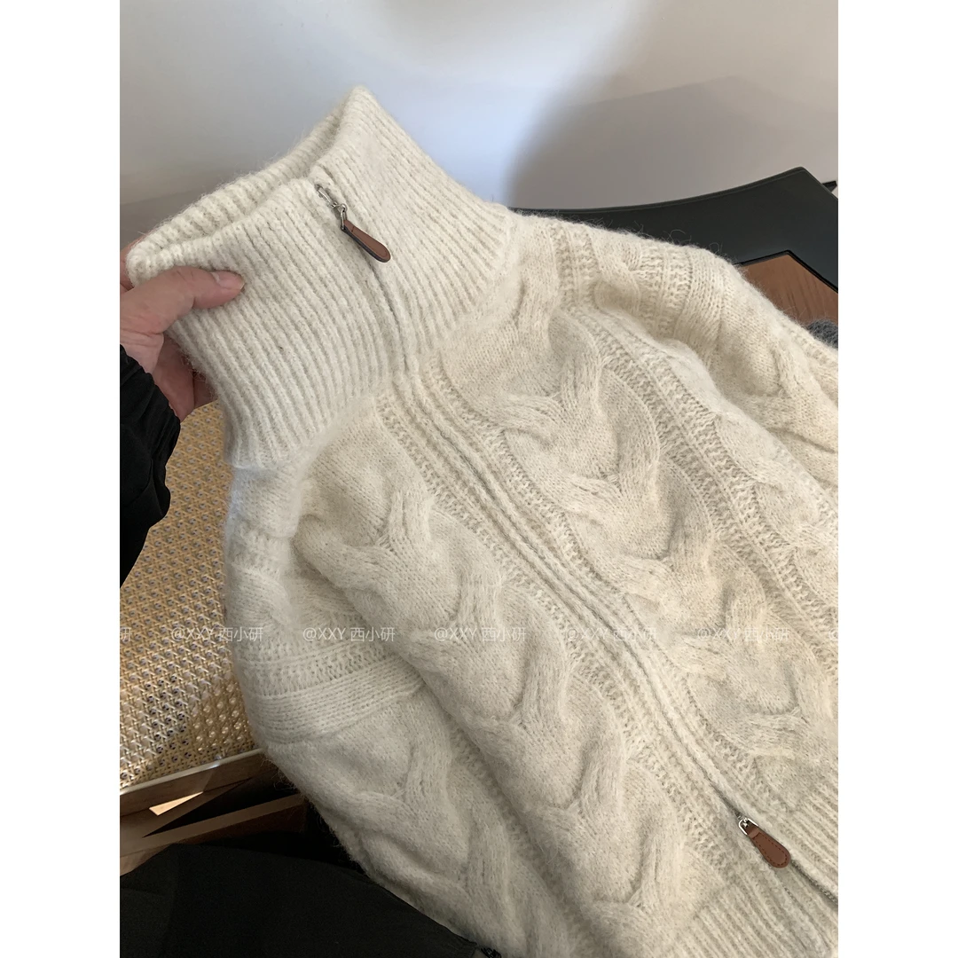 断码清【麻花高领】'冬日礼物'    慵懒风超厚实的 保暖不扎