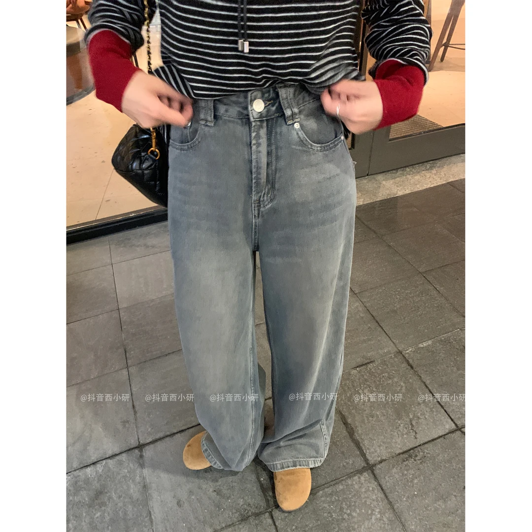 95棉【腿精】大幂幂款  水洗多遍  高腰显瘦牛仔裤