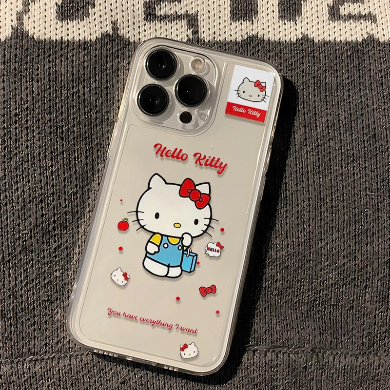【果果】卡通购物kt猫适用苹果华为安卓iphone14手机壳15透明13p