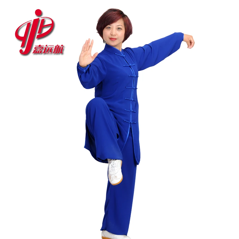 嘉远航定制太极服飘逸垂感好太极拳晨练服星光麻面料飘逸长袖春夏