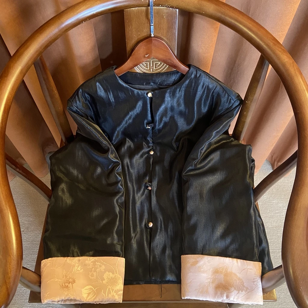 【玉幽】新中式国风外套民族古风复古秋冬款2024年新款对襟外套