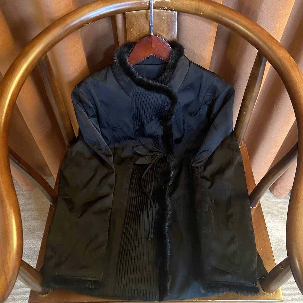 【月色】新中式国风羽绒棉服民族风复古冬款2024新款加棉保暖外套