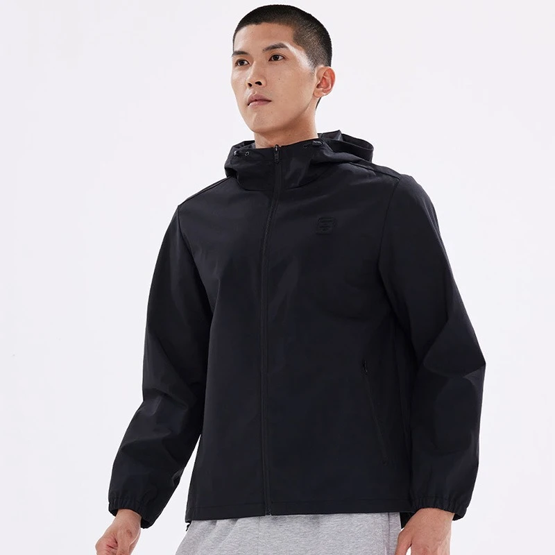 361°秋季梭织外套户外休闲连帽跑步运动风防风透气训练防水外套