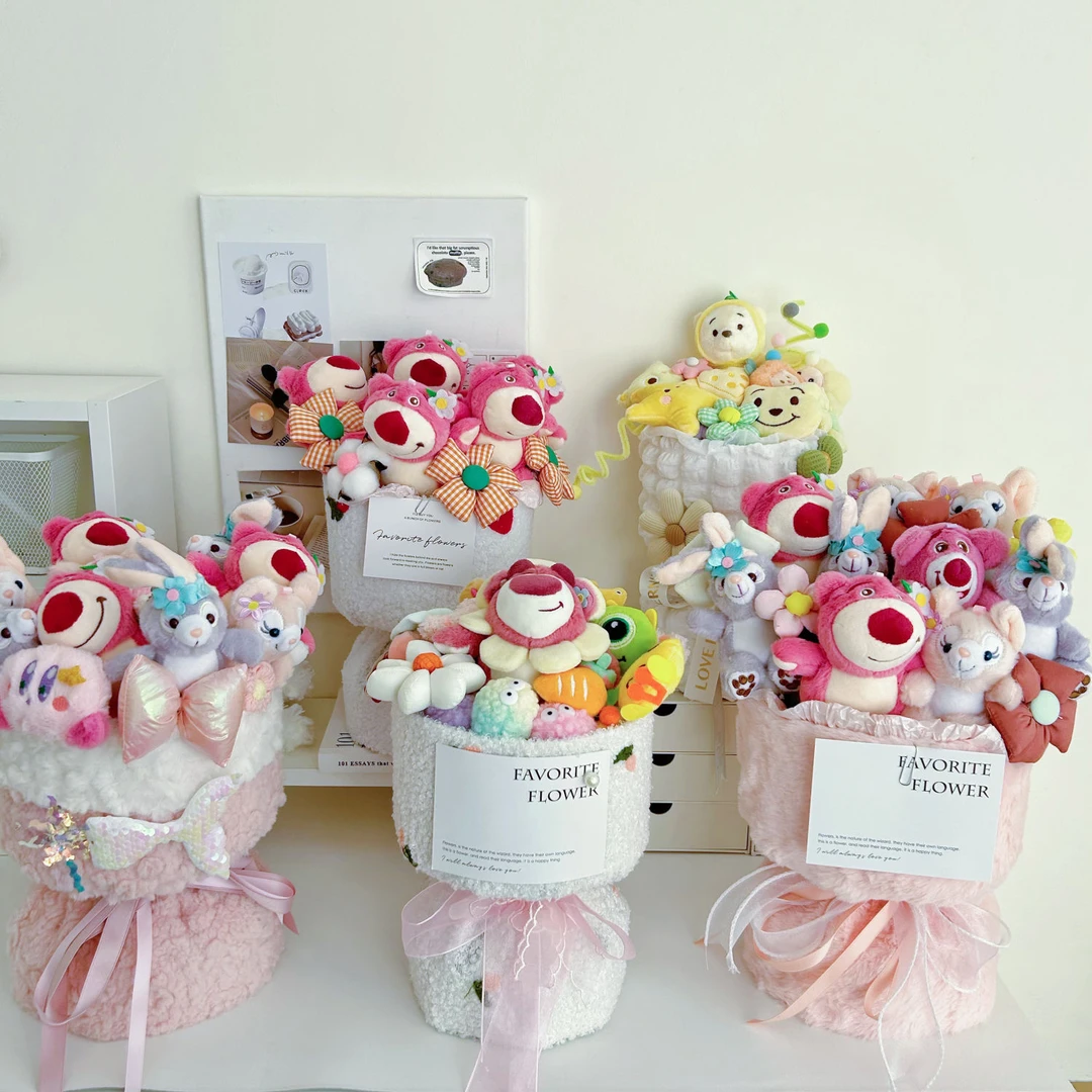 圣诞草莓熊玩偶花束卡通公仔送女朋友闺蜜儿童生日礼物女生礼物款